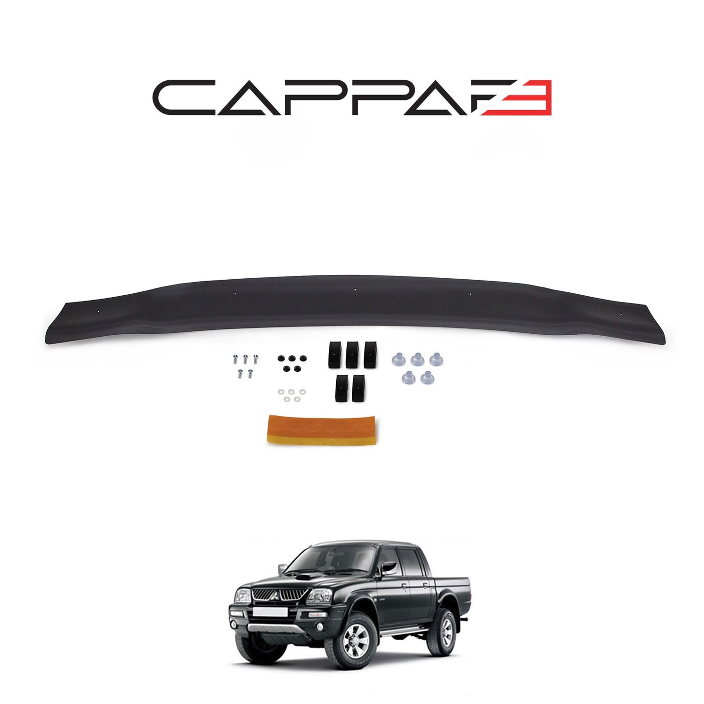 Mitsubishi L200 1996-2006 Yıl Aralığı Uyumlu Kaput Rüzgarlığı 4mm