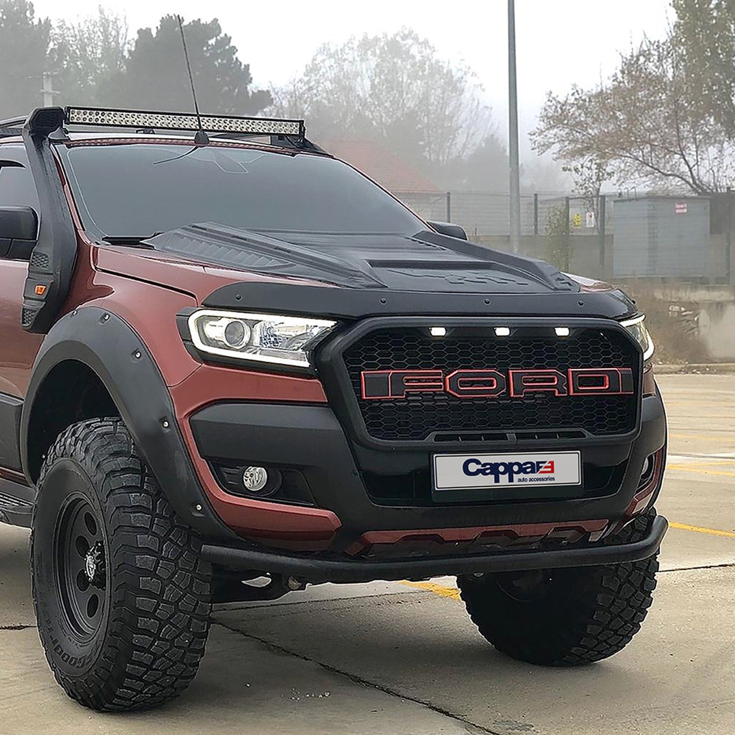 Ford Ranger 2015-2019 Yıl Aralığı Uyumlu Kaput Rüzgarlığı 4mm