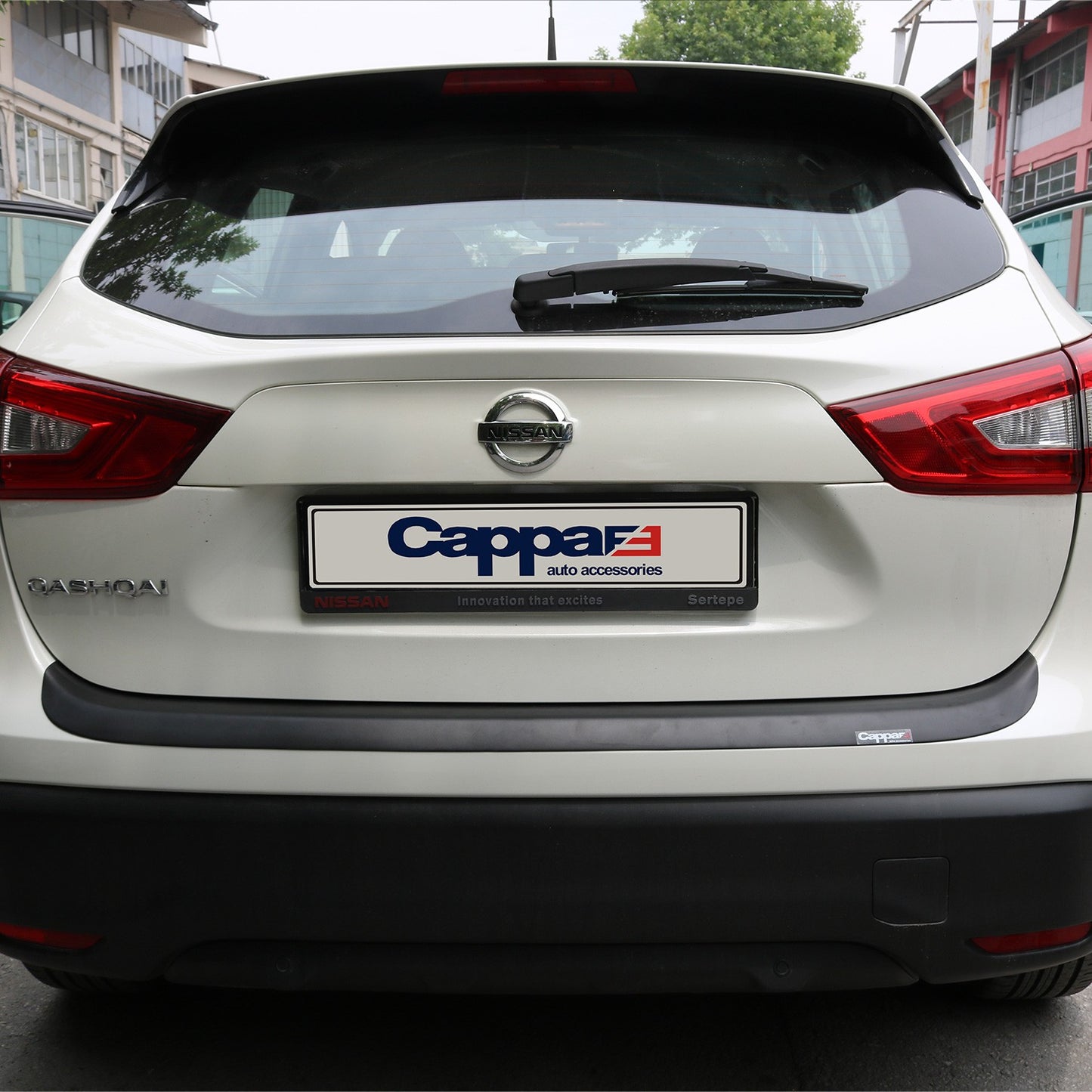 Nissan Qashqai 2014-2016 Yıl Aralığı Uyumlu Arka Tampon Eşiği Mat