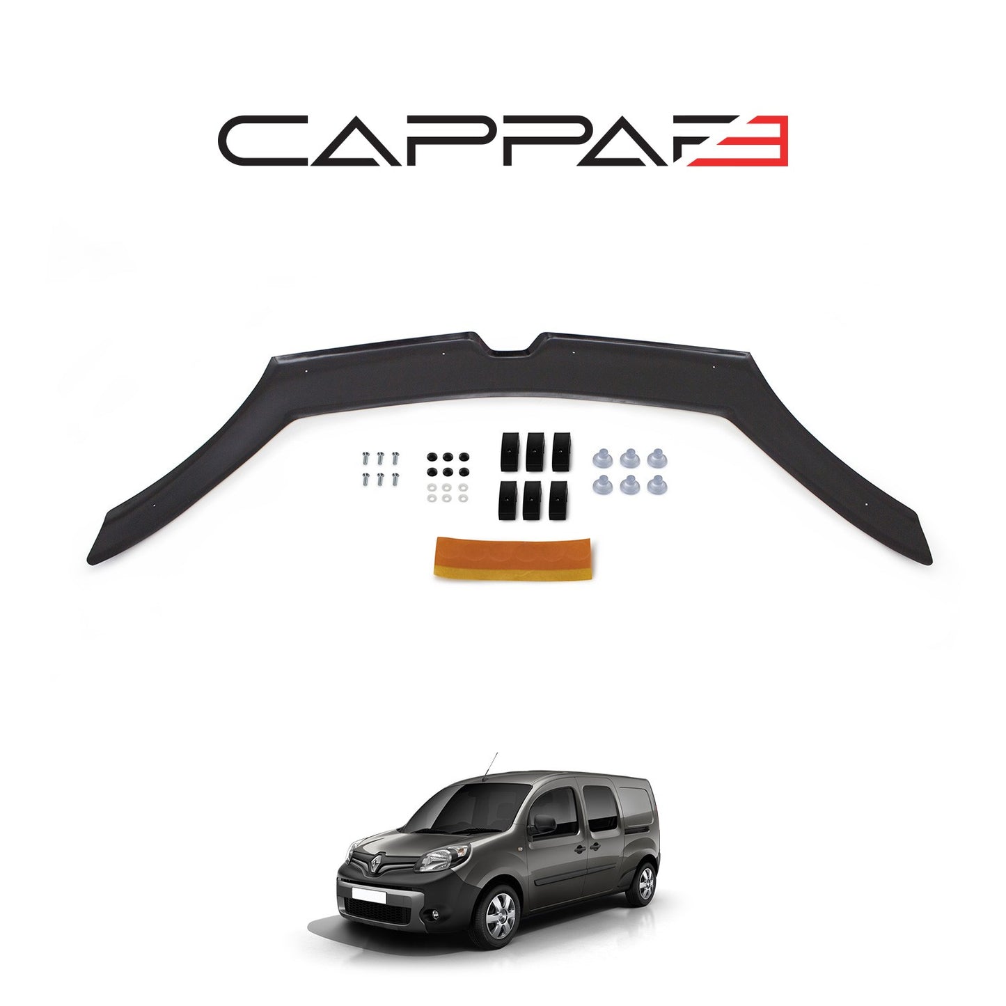 Renault Kangoo 2014-2021 Yıl Aralığı Uyumlu Kaput Rüzgarlığı 4mm