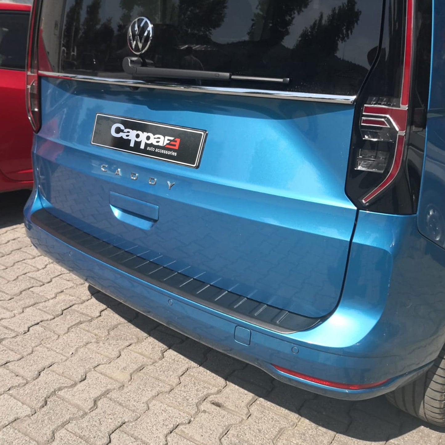 Volkswagen Caddy 2021- Yılı ve Sonrası Uyumlu Arka Tampon Eşiği Mat