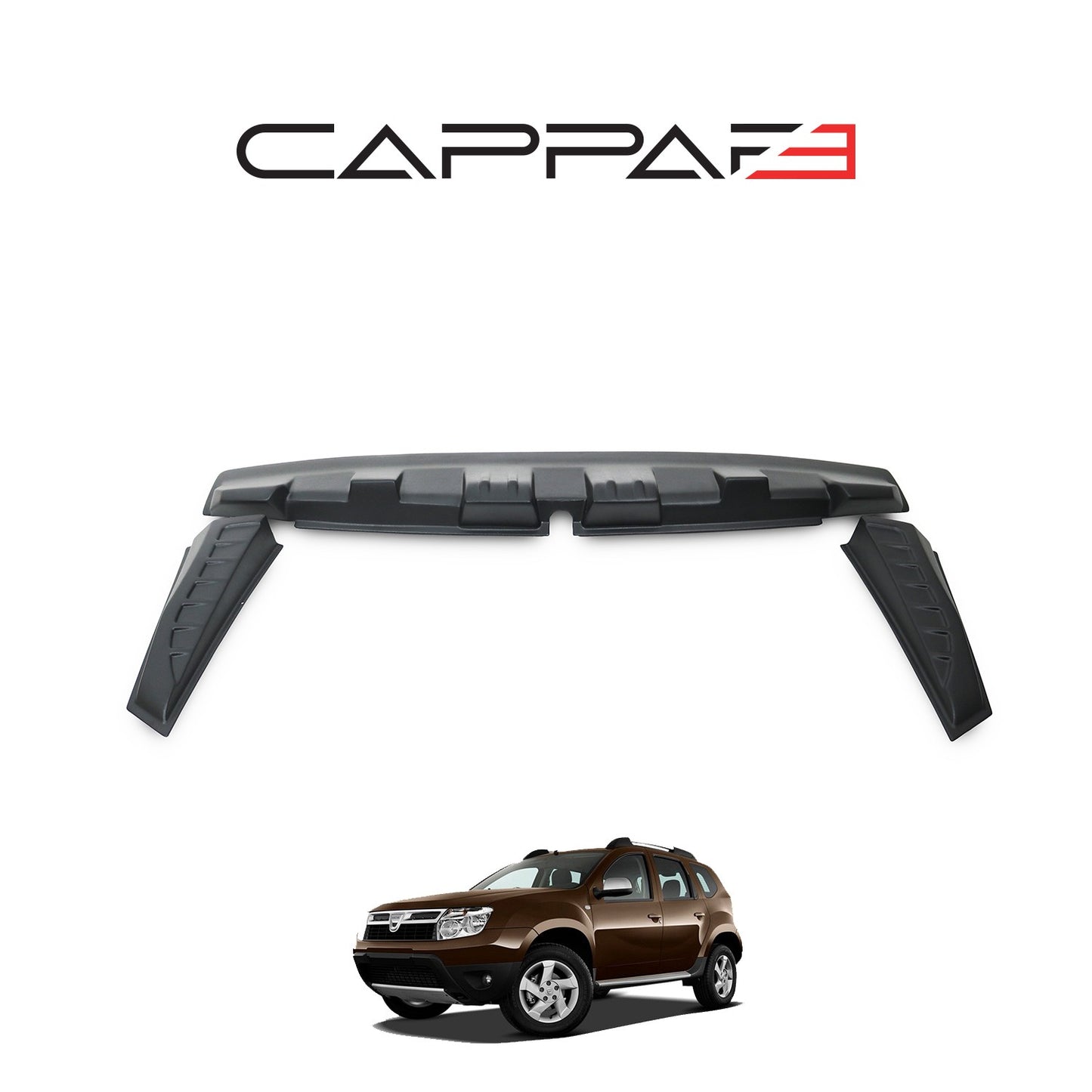 Dacia Duster 2010-2017 Yıl Aralığı Uyumlu Arka Cam Spoyler 3 Parça
