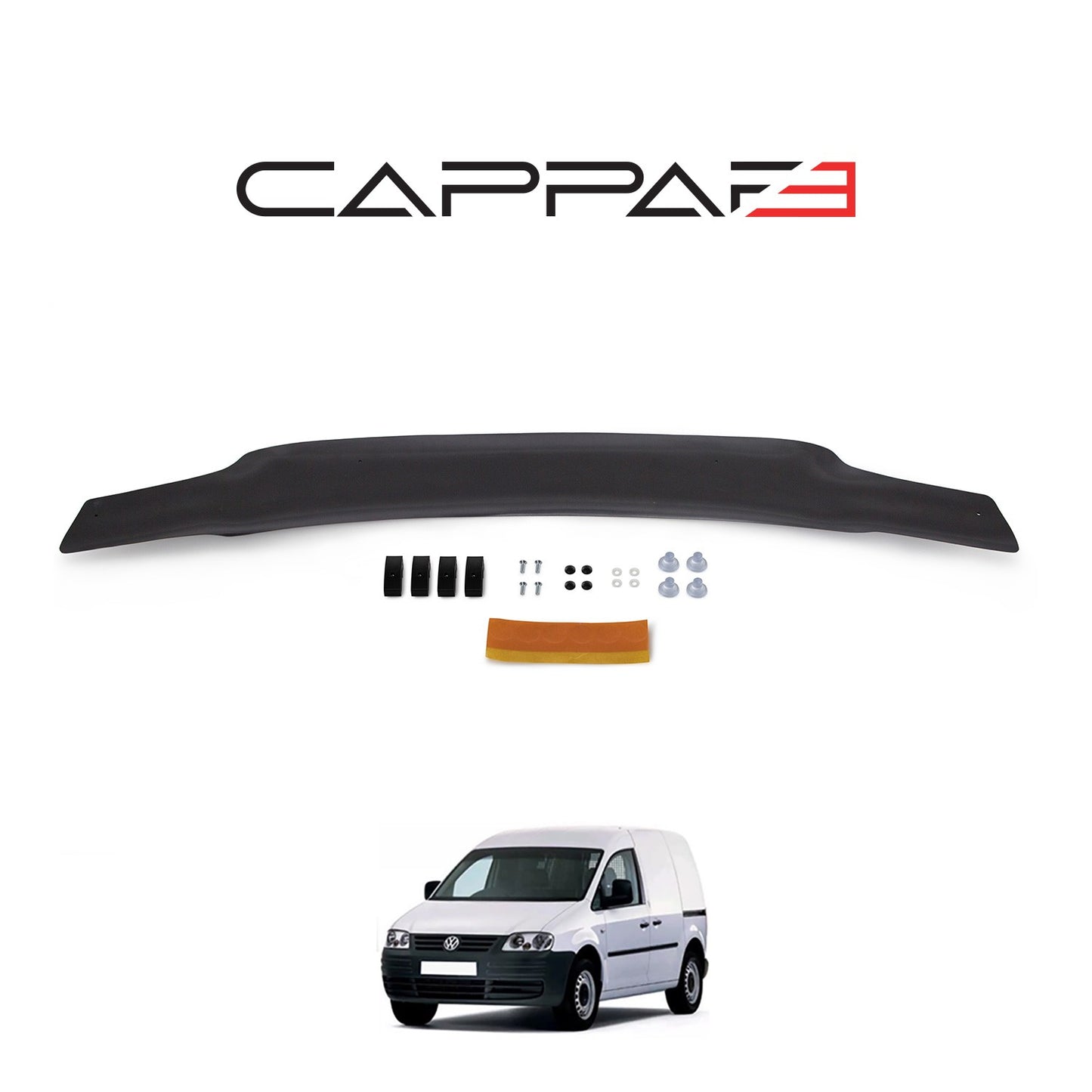 Volkswagen Caddy 2004-2010 Yıl Aralığı Uyumlu Kaput Rüzgarlığı 3mm