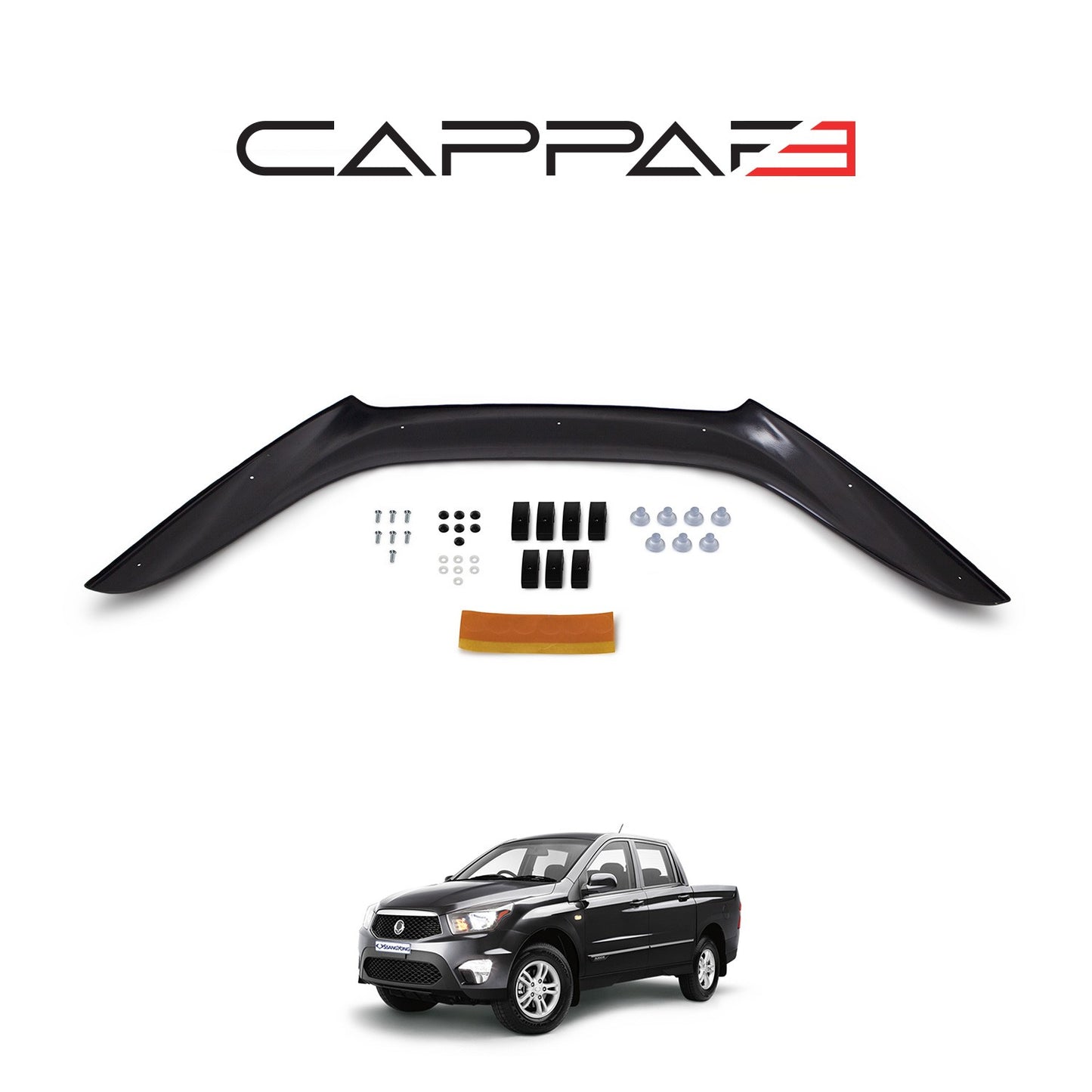 Ssangyong Actyon Sport 2012-2016 Yıl Aralığı Uyumlu Kaput Rüzgarlığı 4mm