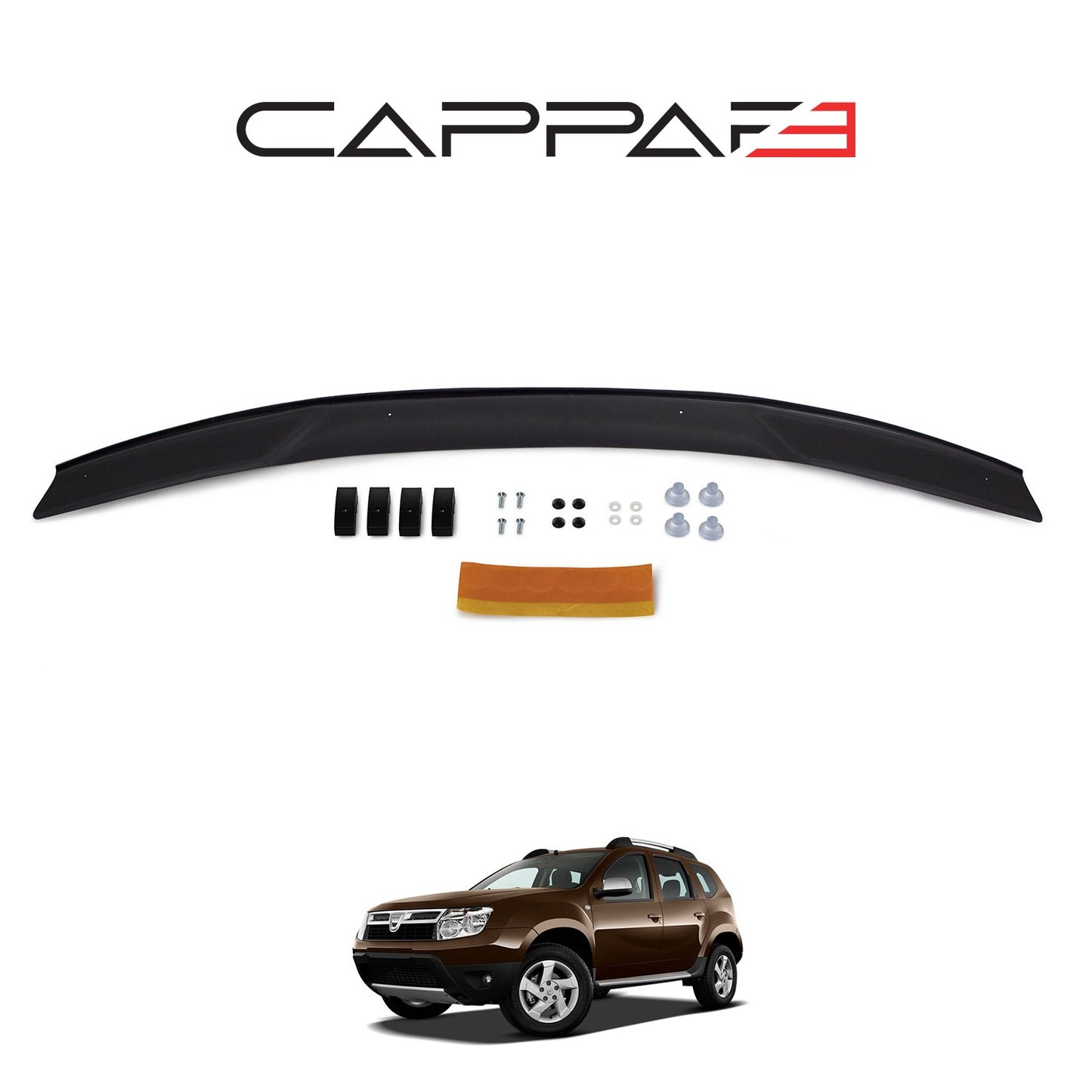 Dacia Duster 2010-2017 Yıl Aralığı Uyumlu Kaput Rüzgarlığı 4mm