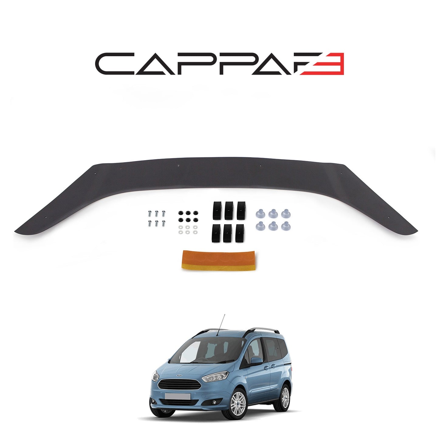 Ford Courier 2014-2018 Yıl Aralığı Uyumlu Kaput Rüzgarlığı 3mm