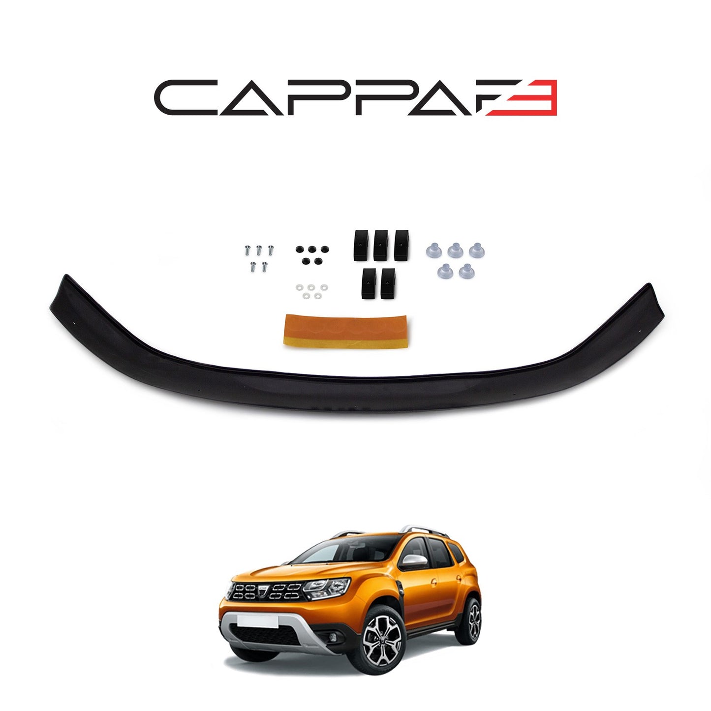 Dacia Duster 2018-2024 Yıl Aralığı Uyumlu Kaput Rüzgarlığı 3mm