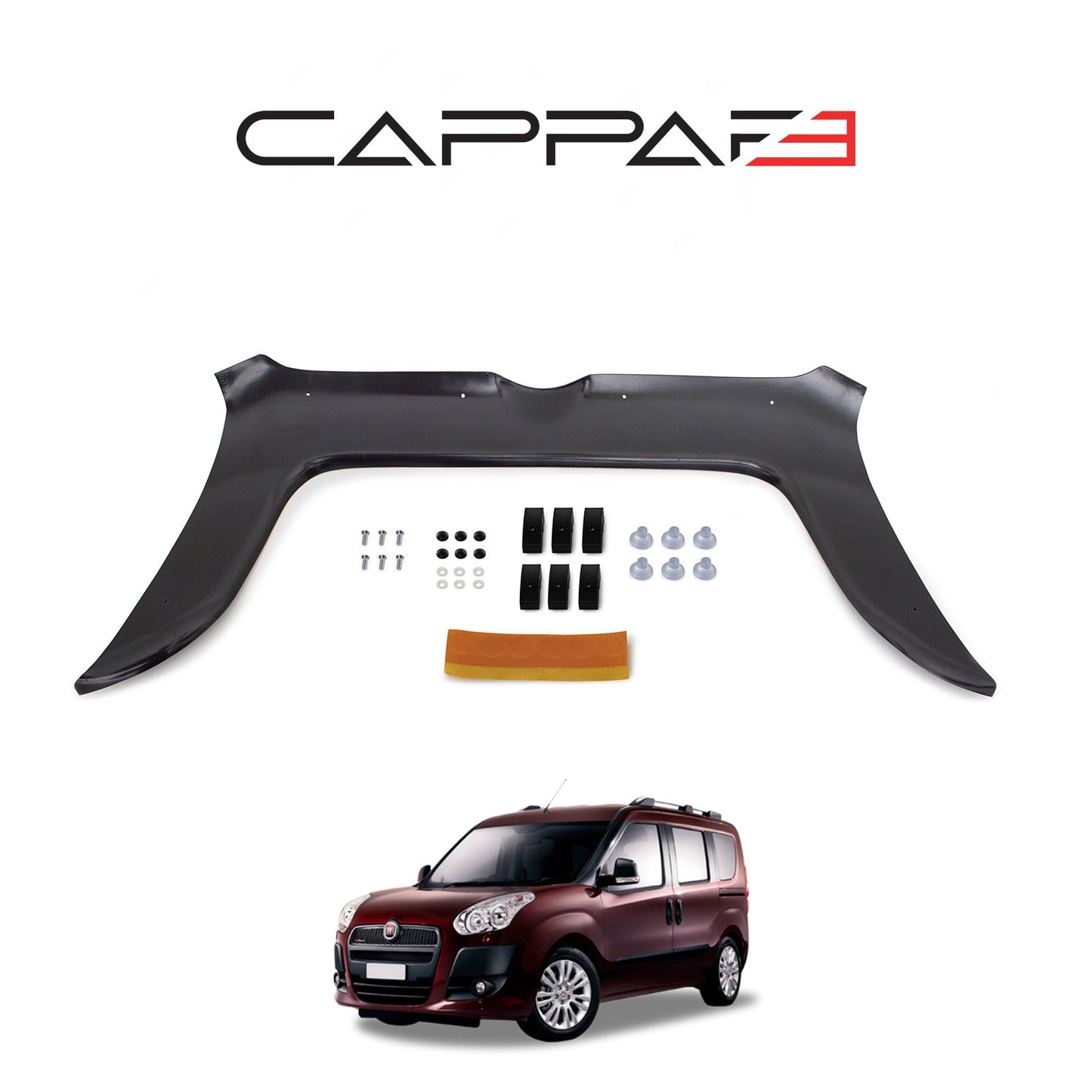 Fiat Doblo 2010-2015 Yıl Aralığı Uyumlu Kaput Rüzgarlığı 4mm
