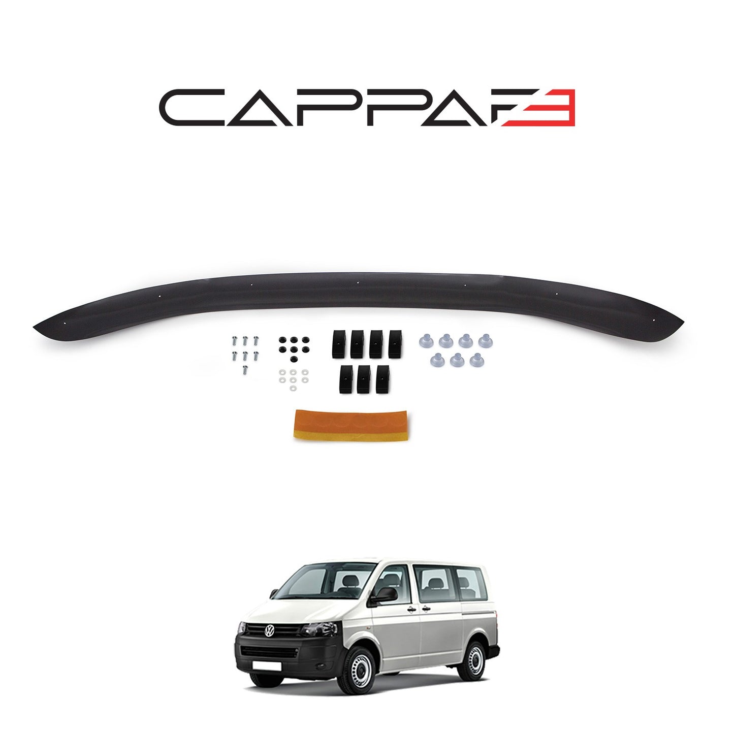 Volkswagen Transporter T5 2009-2014 Yıl Aralığı Uyumlu Kaput Rüzgarlığı 3mm
