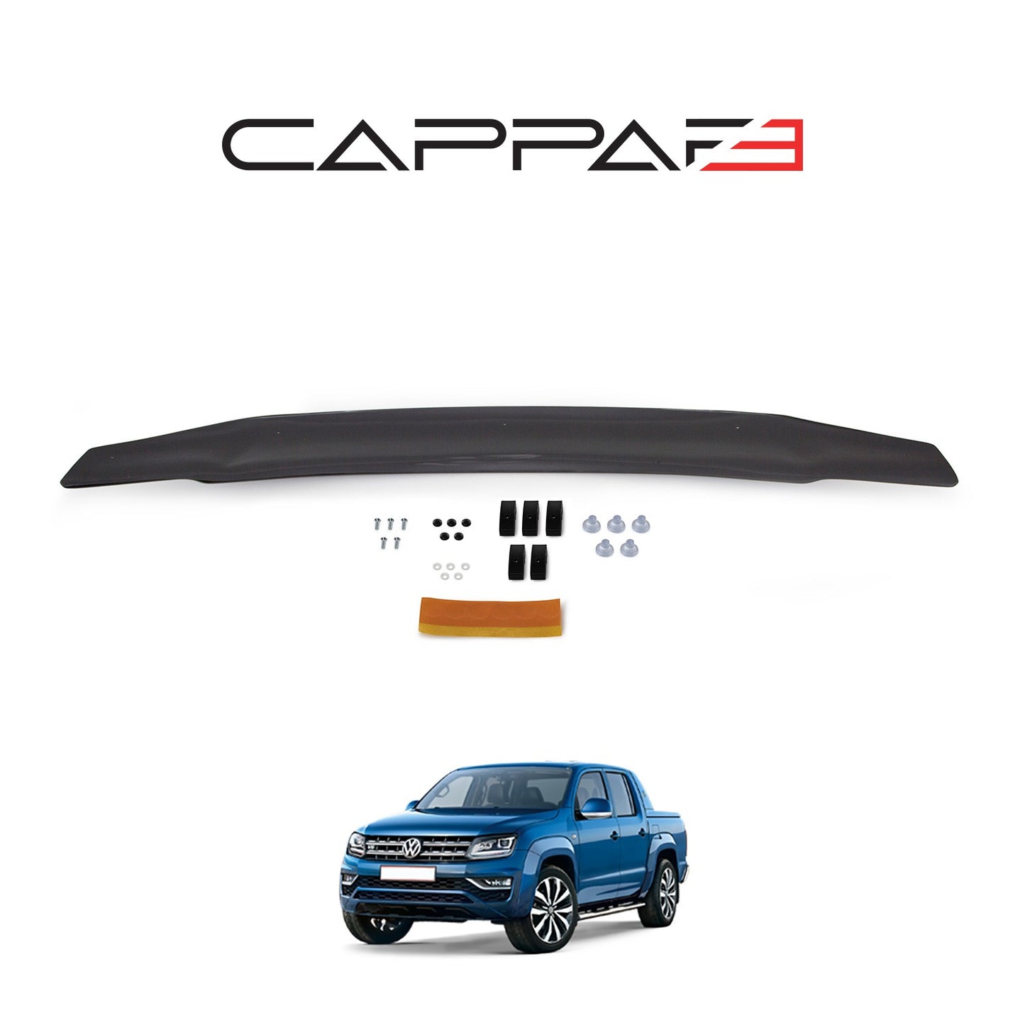 Volkswagen Amarok 2010-2022 Yıl Aralığı Uyumlu Kaput Rüzgarlığı 4mm