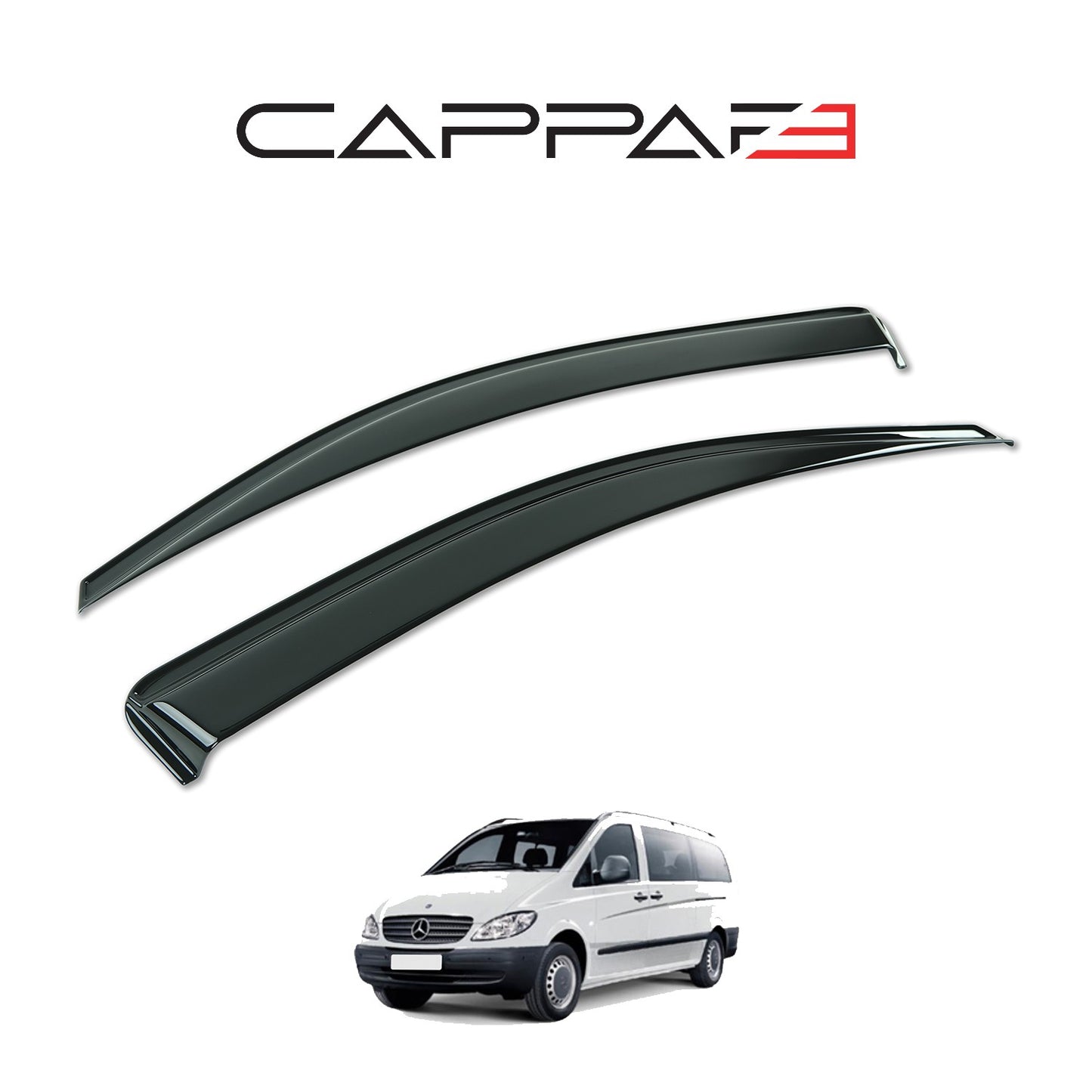 Mercedes Vito 2004-2010 Yıl Aralığı Uyumlu Cam Rüzgarlığı 2 Parça