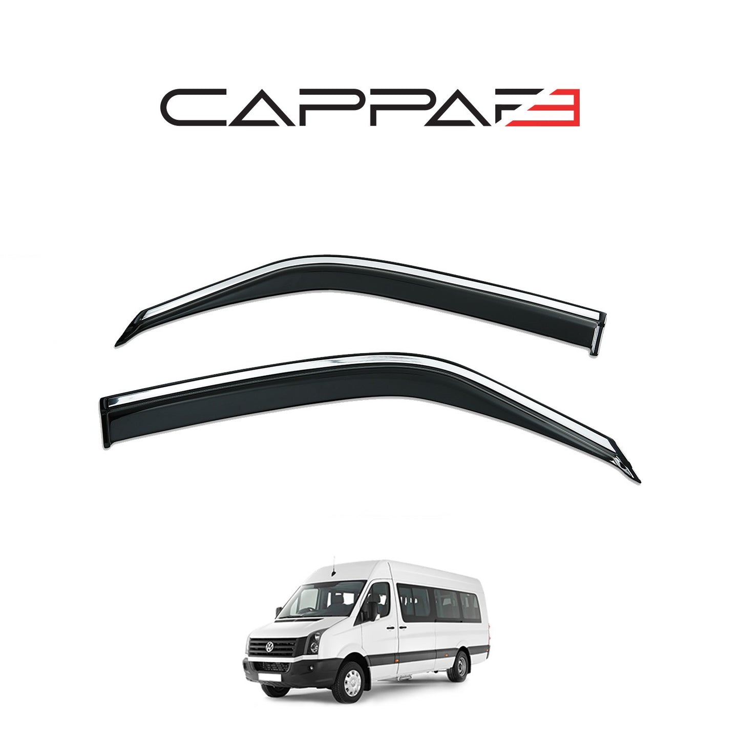 Mercedes Sprinter 2006-2012 Yıl Aralığı Uyumlu Cam Rüzgarlığı 2 Parça Kromlu