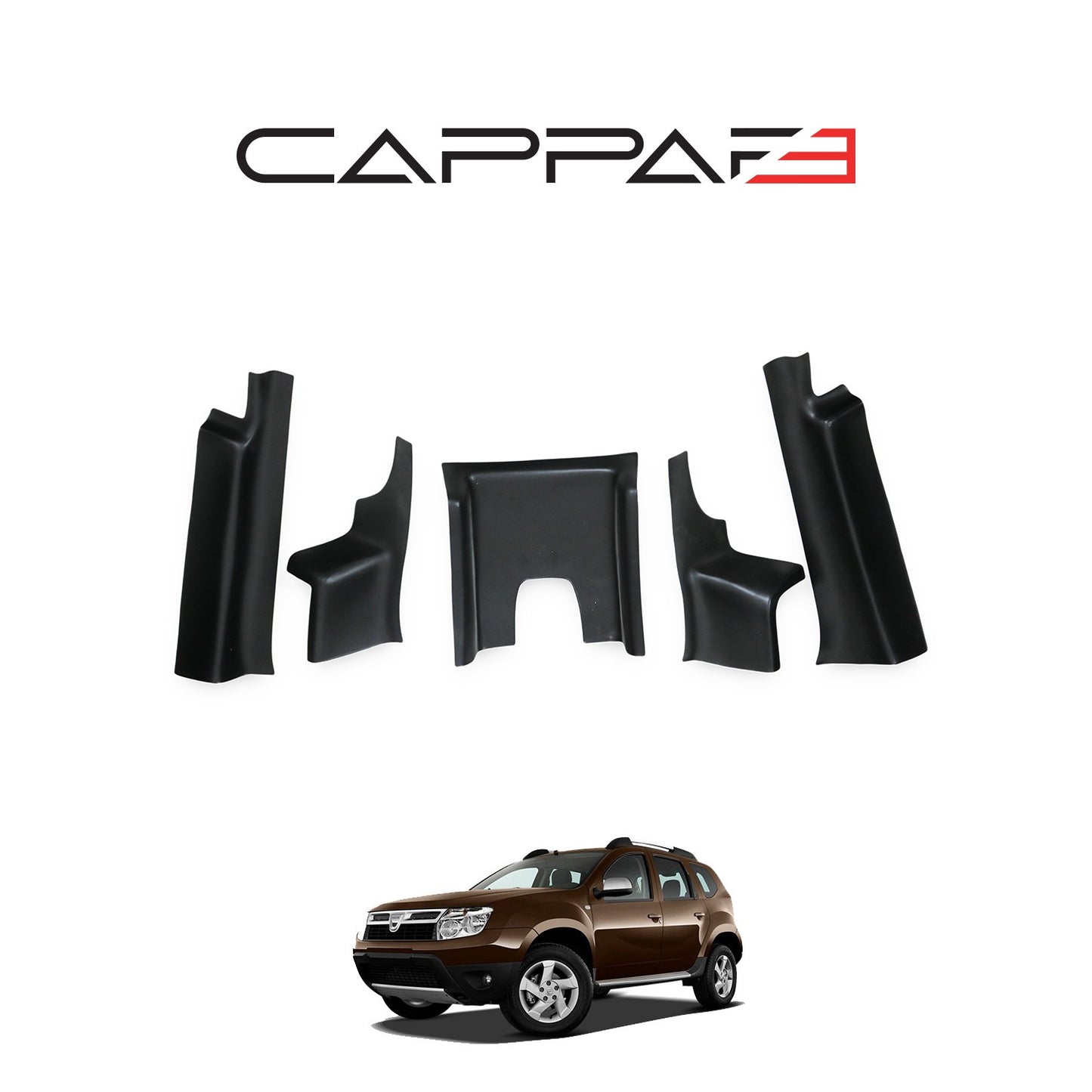 Dacia Duster 2010-2017 Yıl Aralığı Uyumlu İç Trim 5 Parça