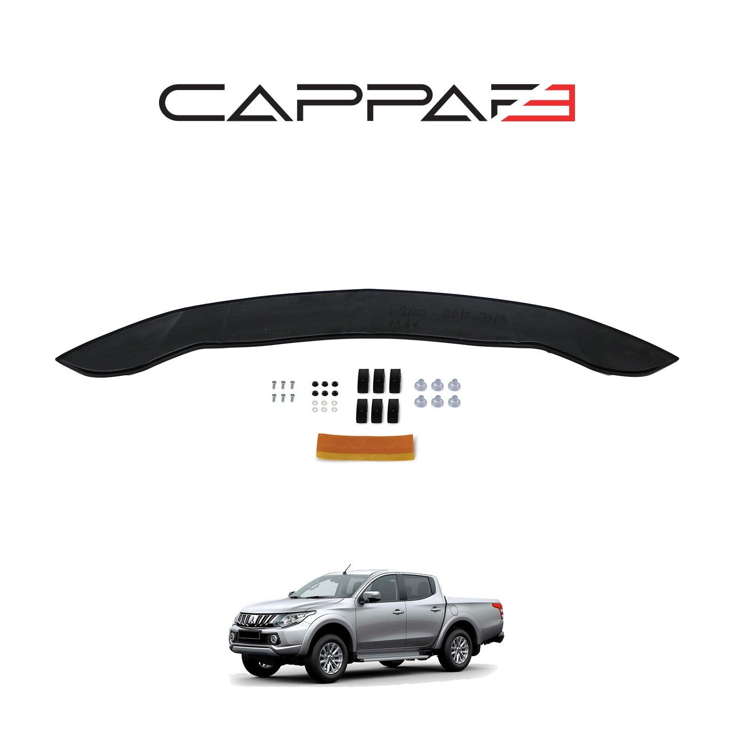 Mitsubishi L200 2015-2019 Yıl Aralığı Uyumlu Kaput Rüzgarlığı 4mm