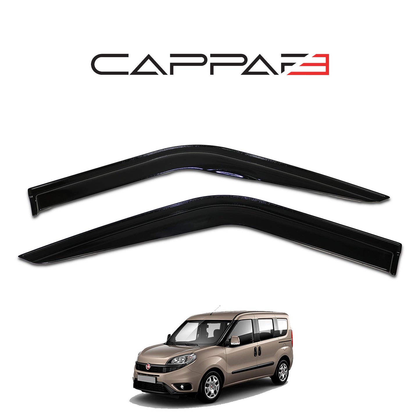 Fiat Doblo 2015-2022 Yıl Aralığı Uyumlu Cam Rüzgarlığı 4 Parça