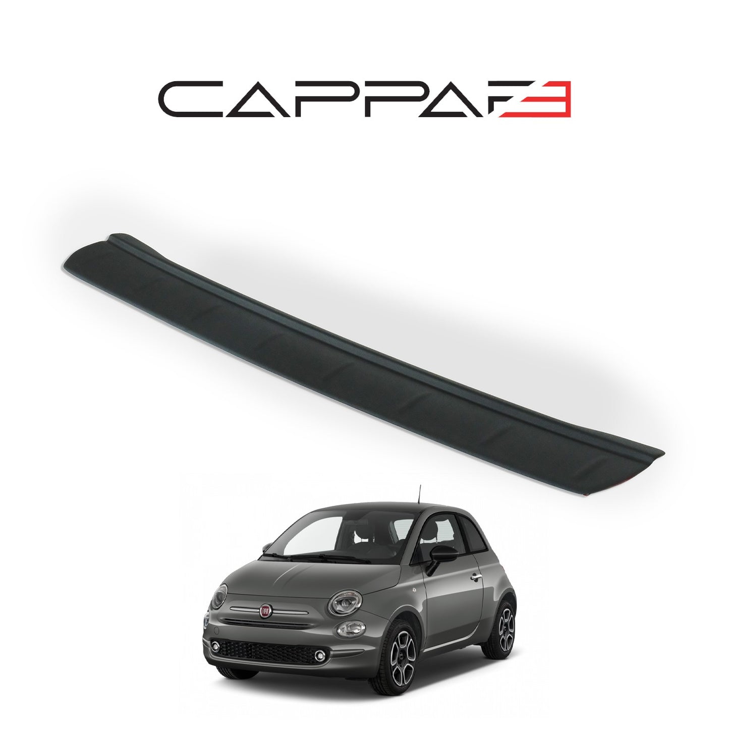 Fiat 500 Coupe 2016- Yılı ve Sonrası Uyumlu Arka Tampon Eşiği Mat