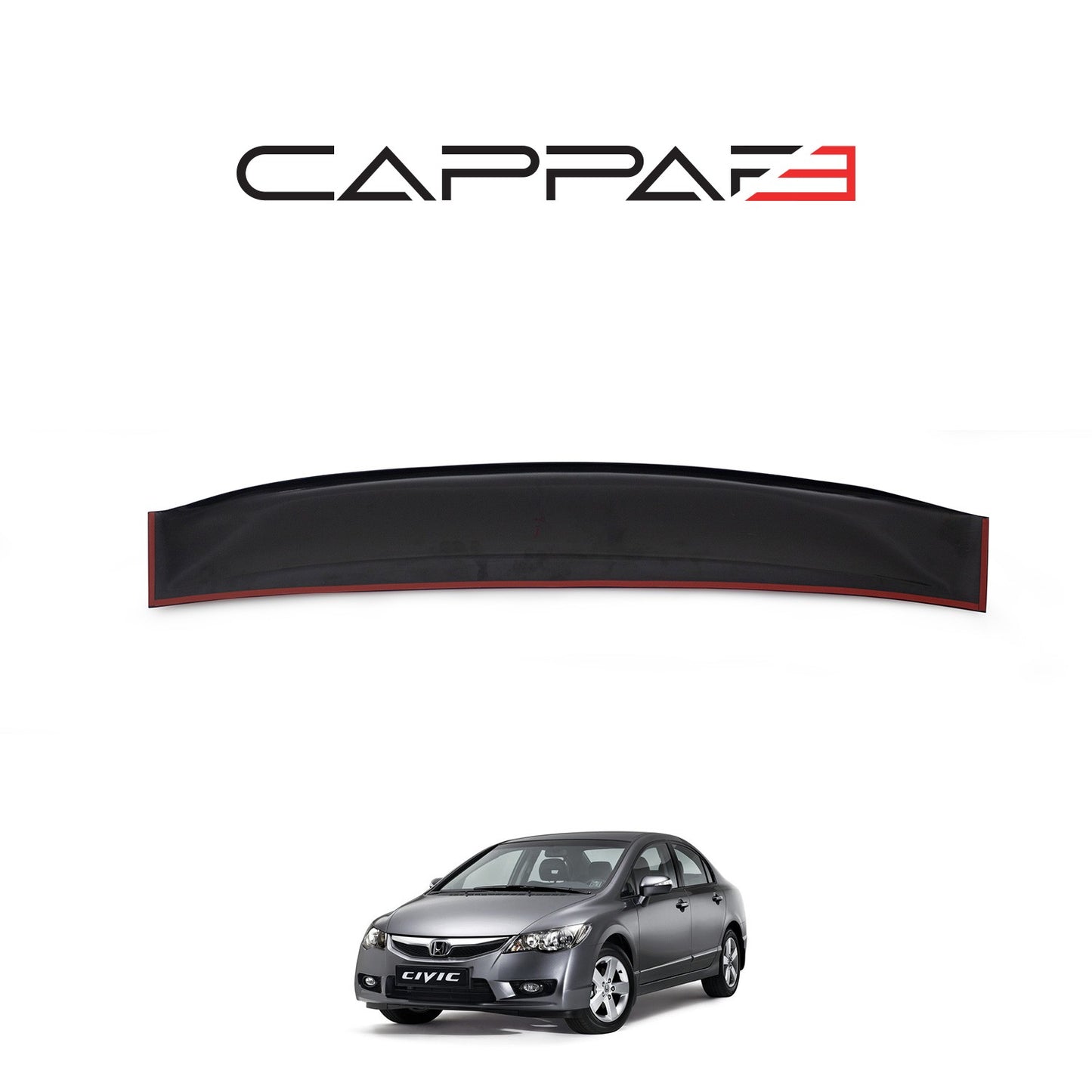 Honda Civic 2001-2006 Yıl Aralığı Uyumlu Arka Cam Spoyler