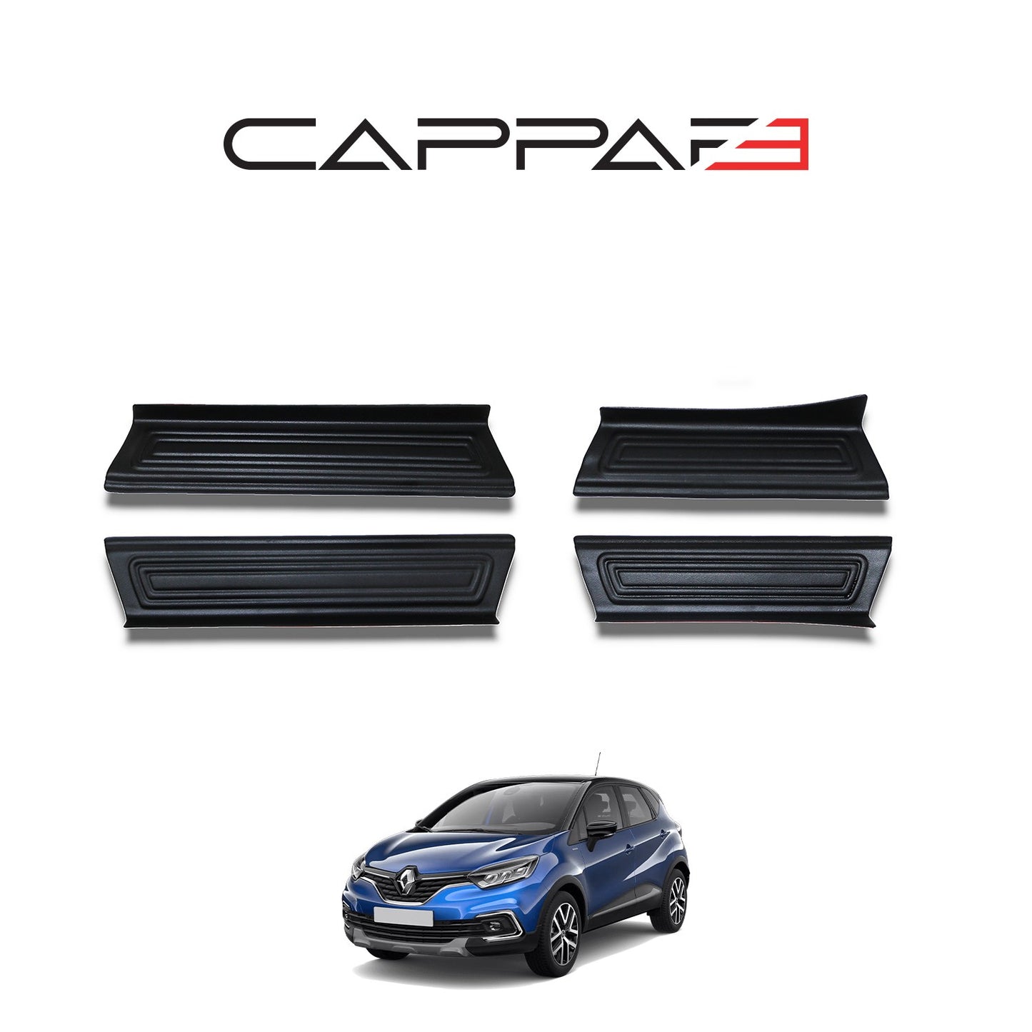 Renault Captur 2013-2019 Yıl Aralığı Uyumlu Kapı Eşiği 4 Parça