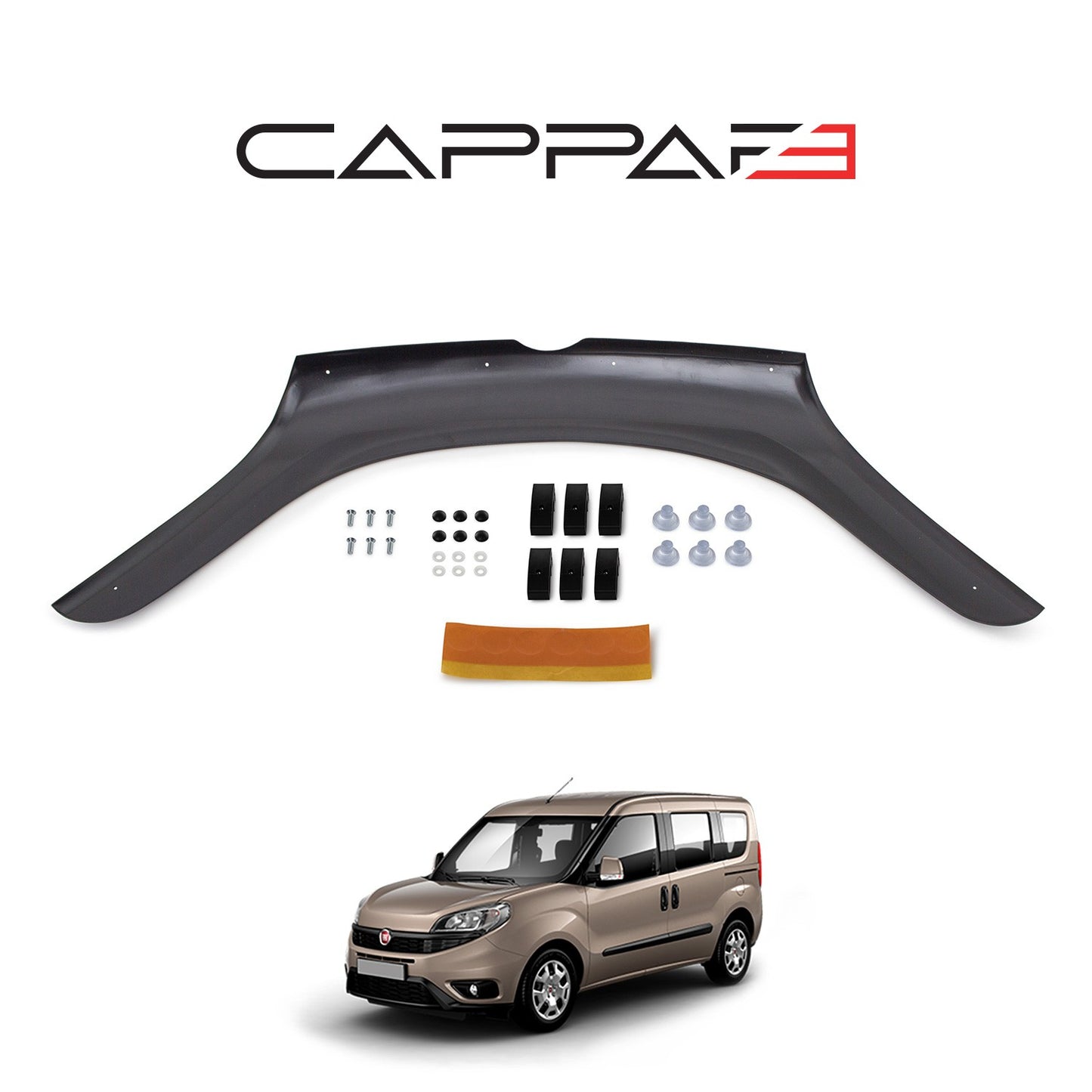 Fiat Doblo 2015-2022 Yıl Aralığı Uyumlu Kaput Rüzgarlığı 4mm