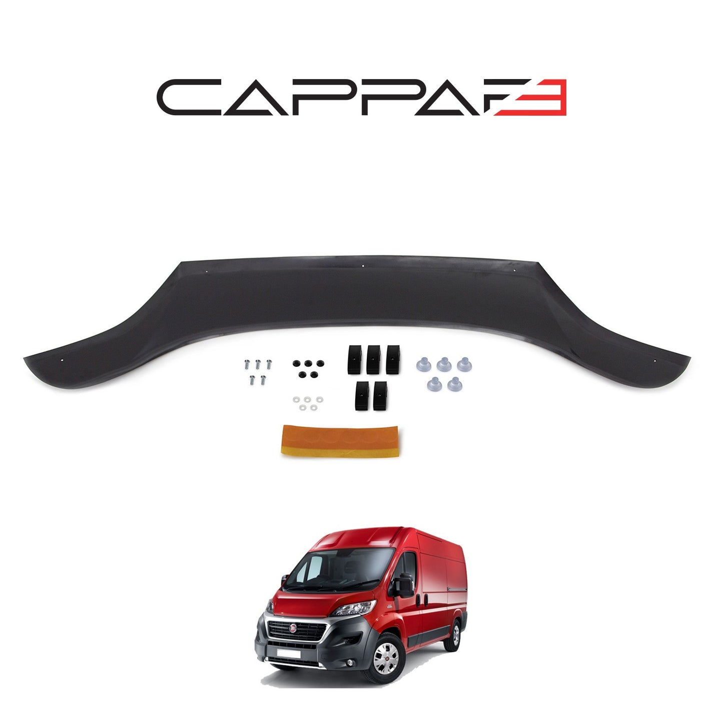 Fiat Ducato 2014- Yılı ve Sonrası Uyumlu Kaput Rüzgarlığı 3mm
