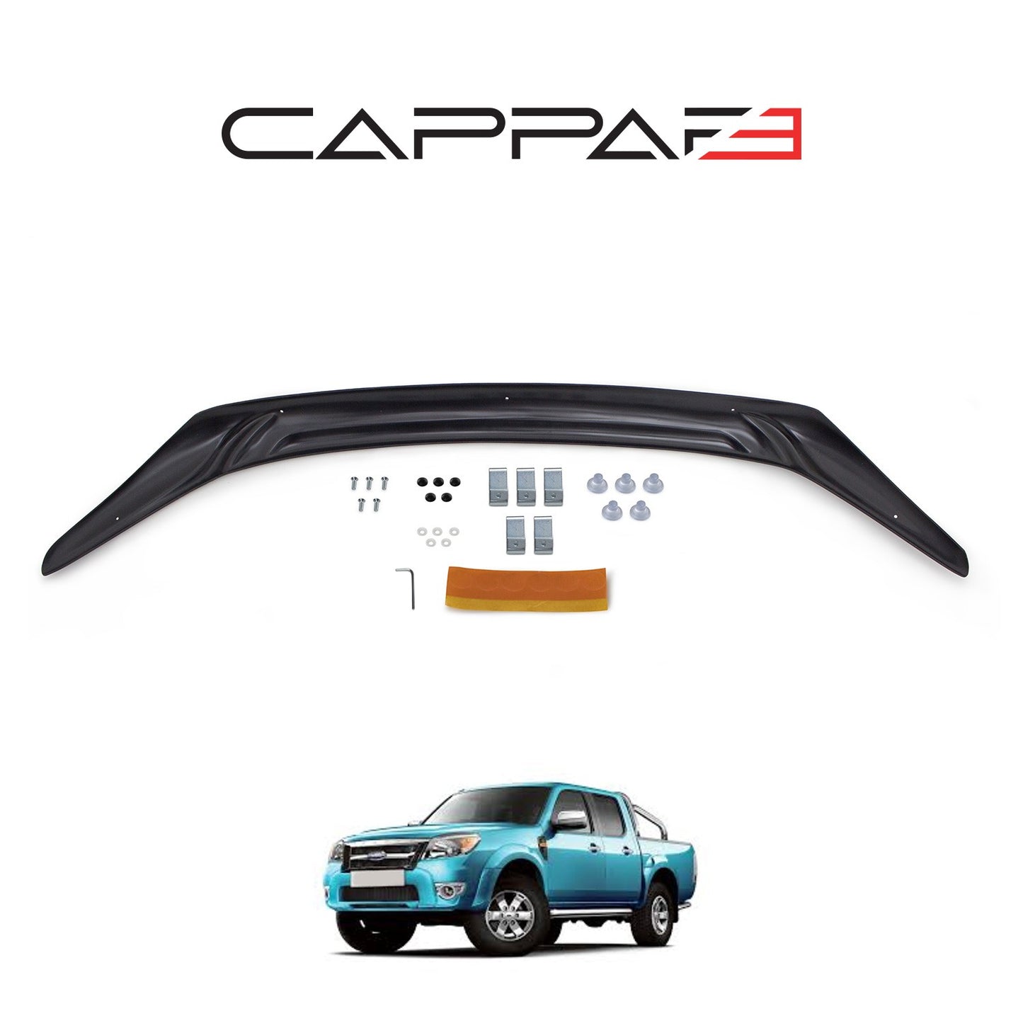 Ford Ranger 2009-2011 Yıl Aralığı Uyumlu Kaput Rüzgarlığı 3mm