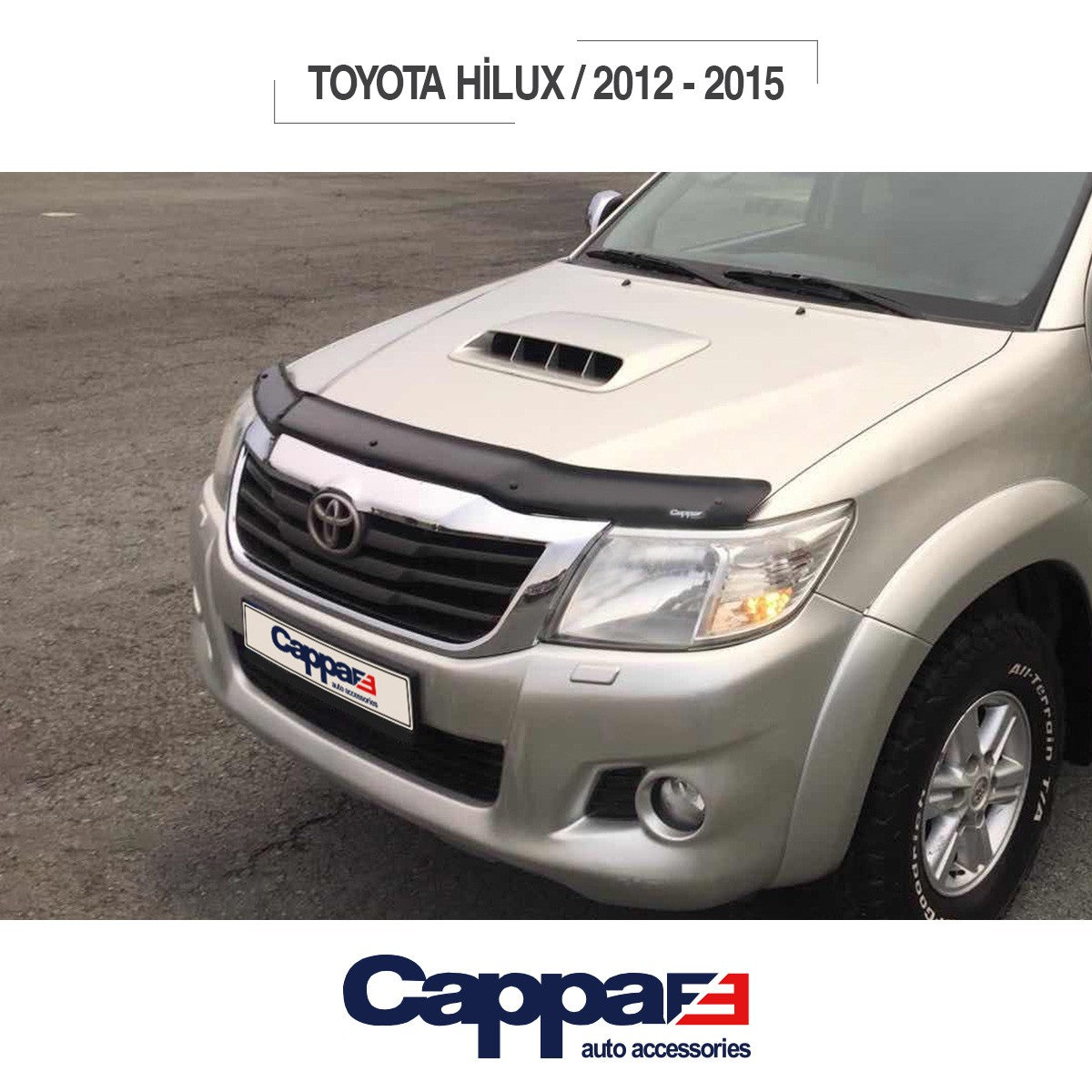 Toyota Hilux 2012-2015 Yıl Aralığı Uyumlu Kaput Rüzgarlığı 3mm