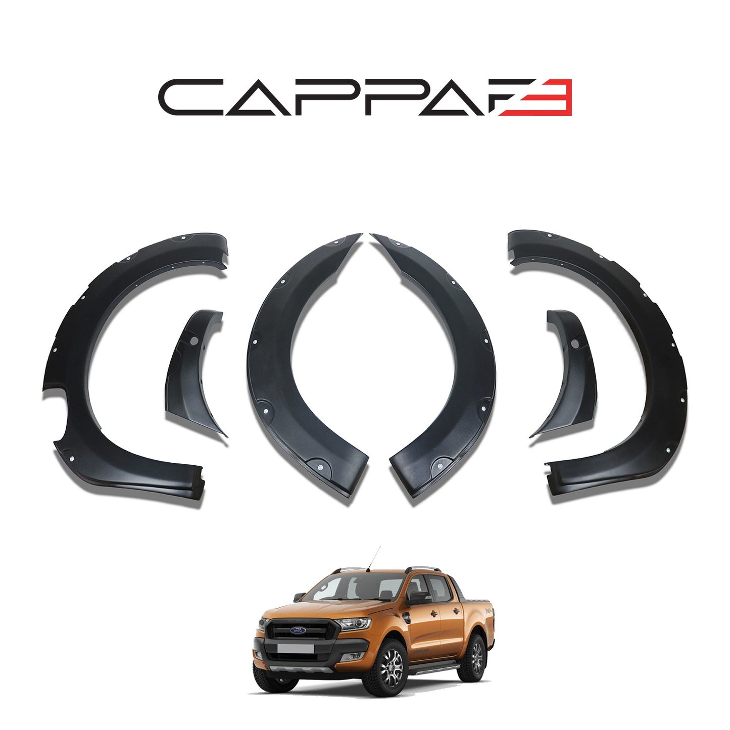 Ford Ranger Wildtrak 2019-2023 Yıl Aralığı Uyumlu Çamurluk Dodik Vidalı 7 Parça