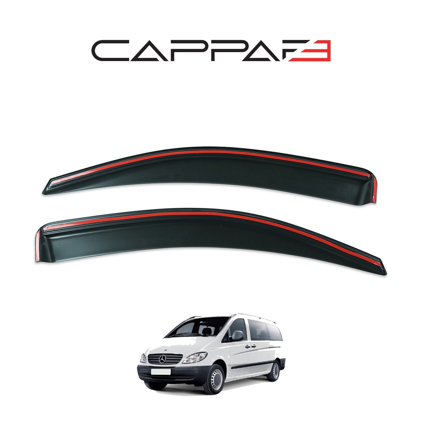 Mercedes Vito 2004-2010 Yıl Aralığı Uyumlu Cam Rüzgarlığı 2 Parça