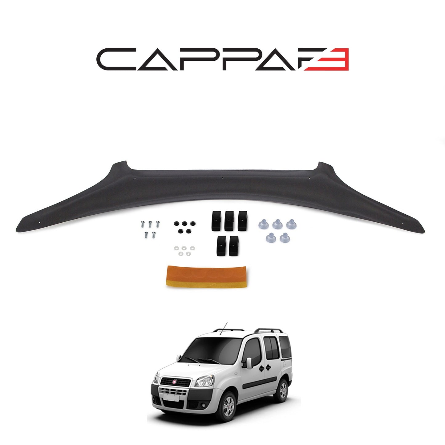 Fiat Doblo 2006-2010 Yıl Aralığı Uyumlu Kaput Rüzgarlığı 4mm