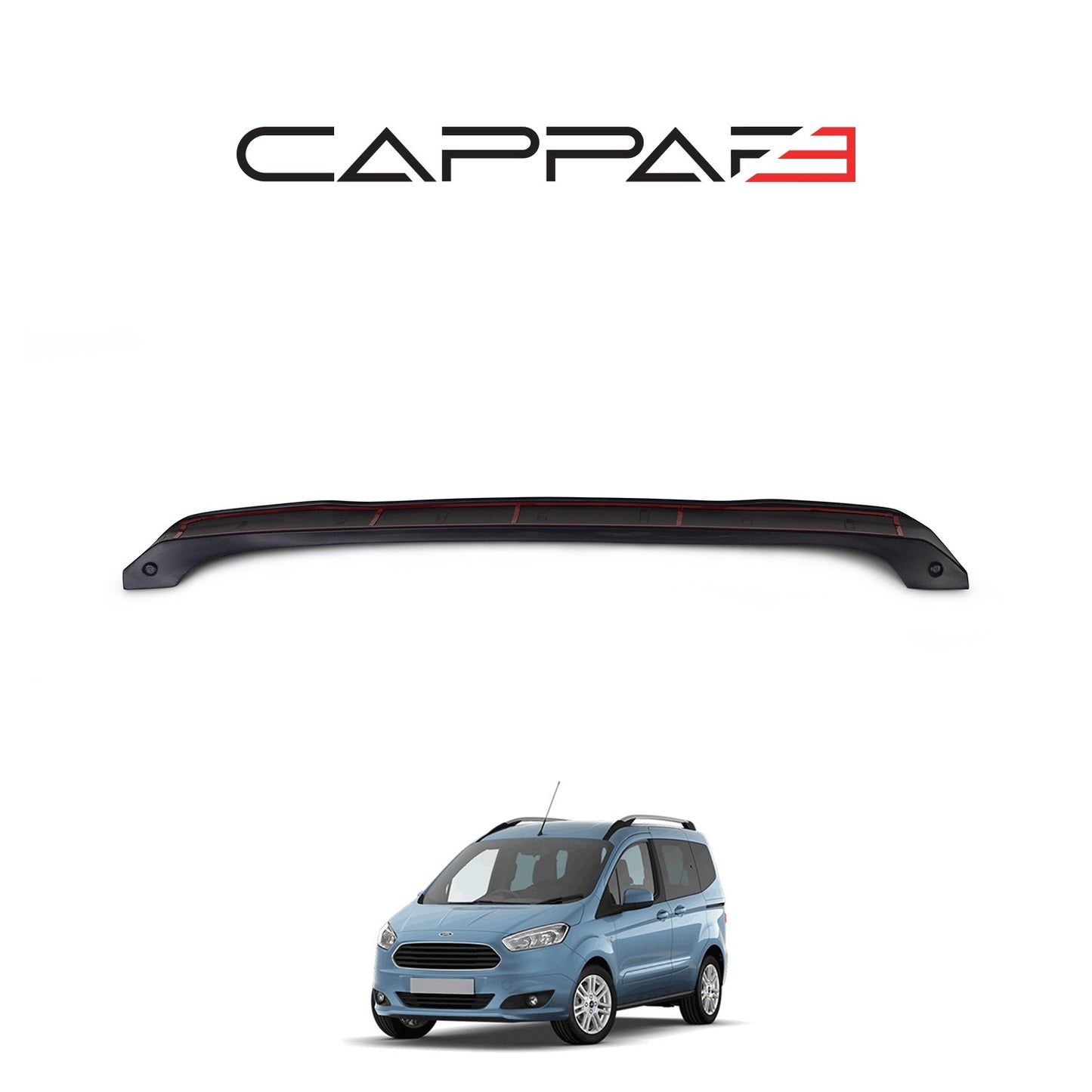 Ford Courier 2014-2018 Yıl Aralığı Uyumlu Arka Tampon Eşiği Parlak