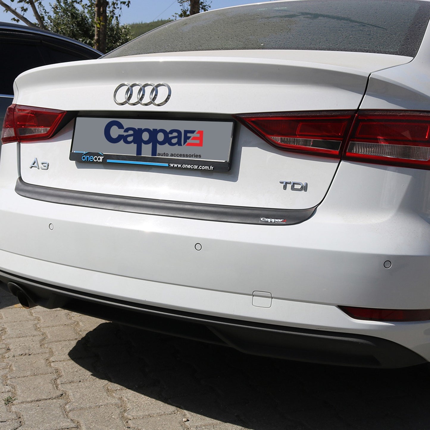 Audi A3 Sedan 2016-2020 Arka Tampon Eşiği Mat