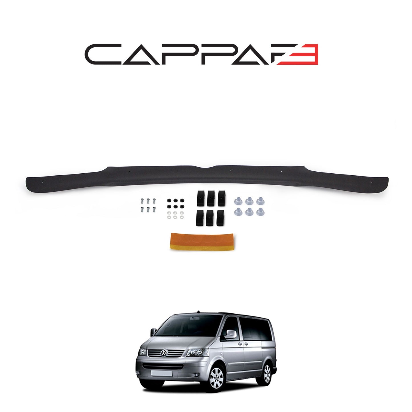 Volkswagen Transporter T5 2003-2009 Yıl Aralığı Uyumlu Kaput Rüzgarlığı 4mm