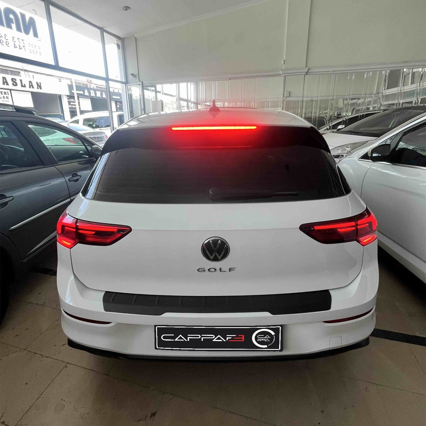 Volkswagen Golf 8 2021- Yılı ve Sonrası Uyumlu Arka Tampon Eşiği Mat