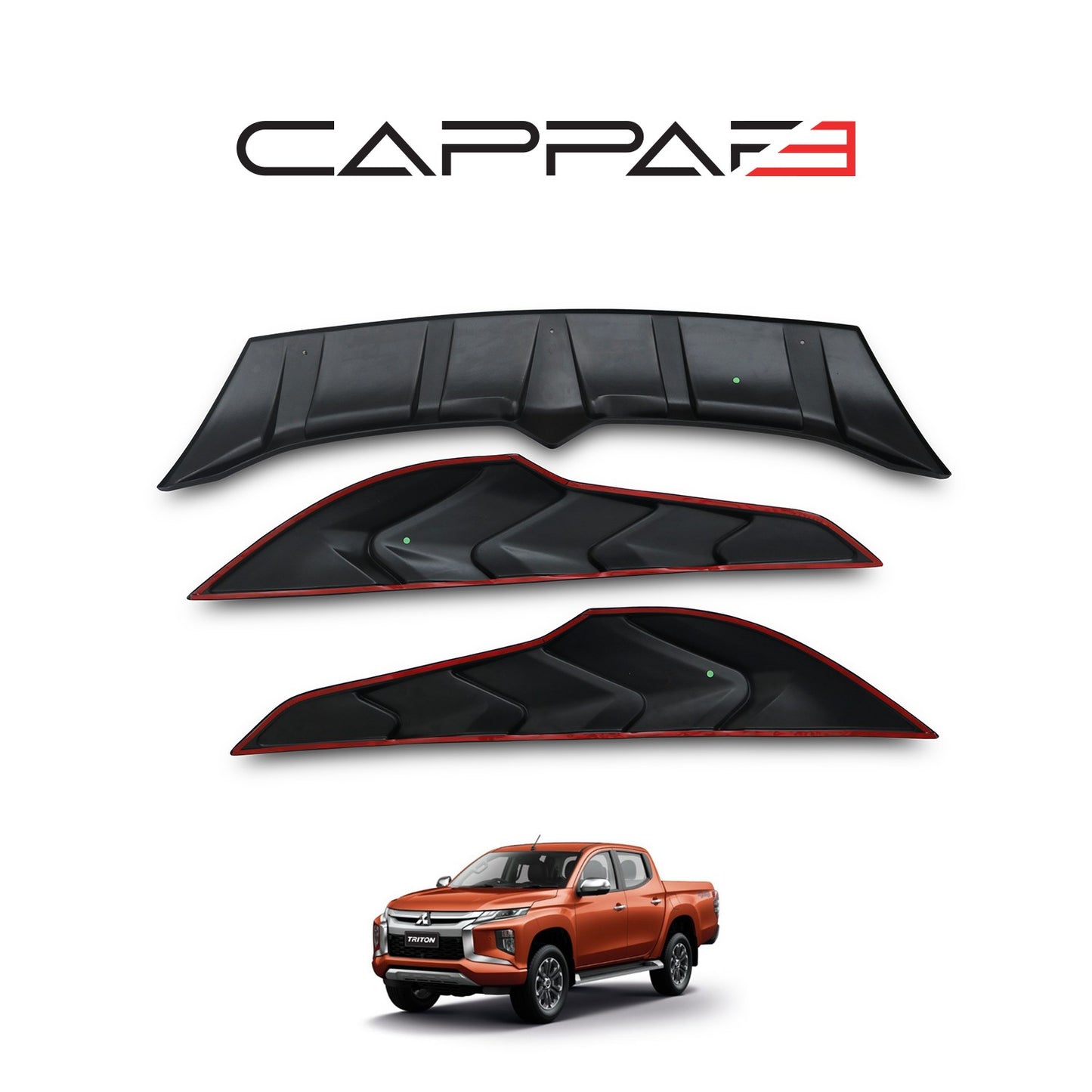 Mitsubishi L200 2019- Yılı ve Sonrası Uyumlu Dragon Pack 3 Parça