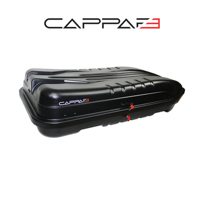 Universal Capbox Araç Üzeri Port Bagaj Bavul 450 Litre Çift Açılır Siyah Mat