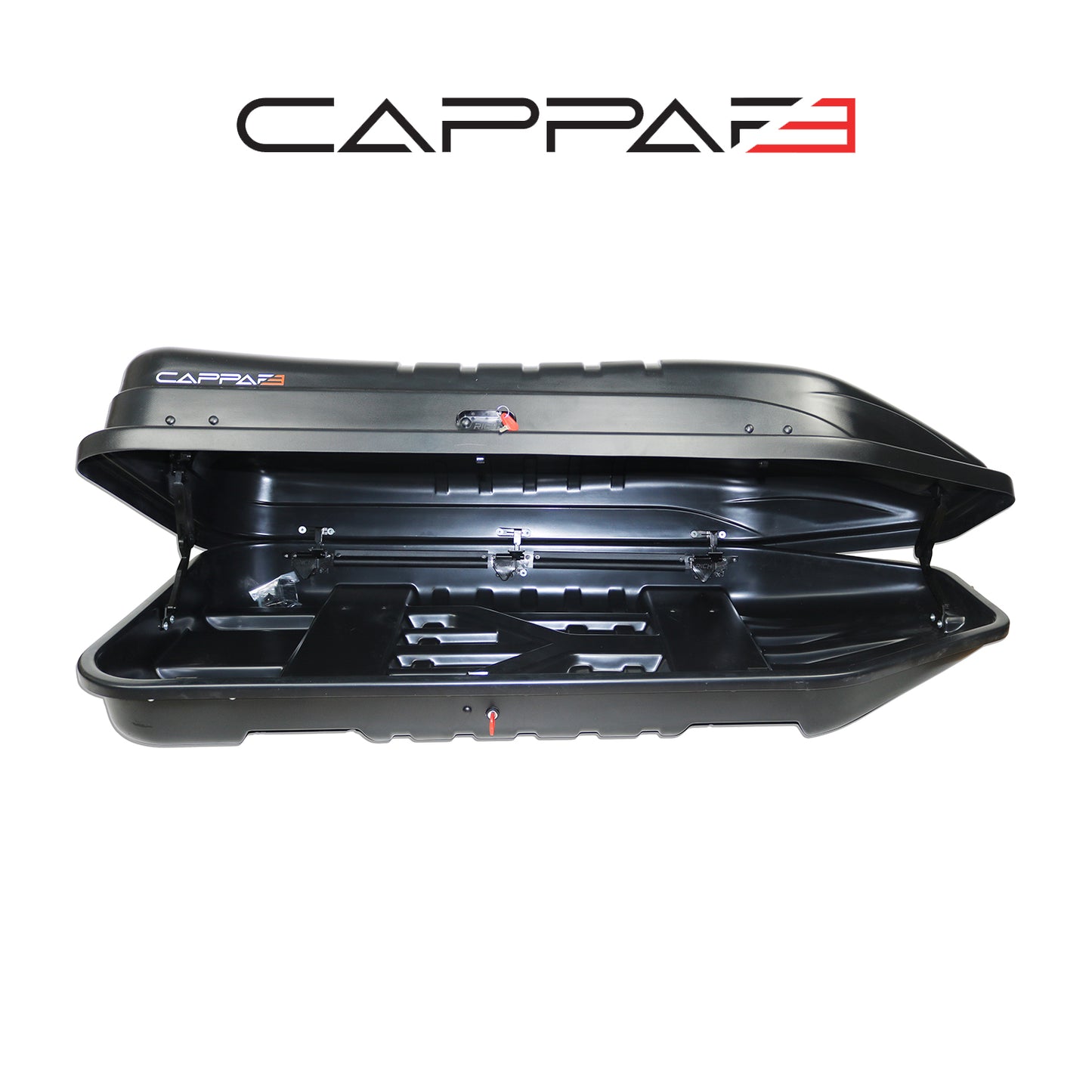 Universal Capbox Araç Üzeri Port Bagaj Bavul 450 Litre Çift Açılır Siyah Mat