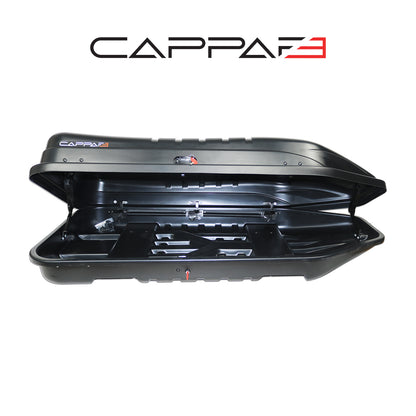Universal Capbox Araç Üzeri Port Bagaj Bavul 450 Litre Çift Açılır Siyah Mat