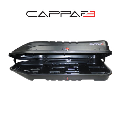 Universal Capbox Araç Üzeri Port Bagaj Bavul 450 Litre Çift Açılır Siyah Mat