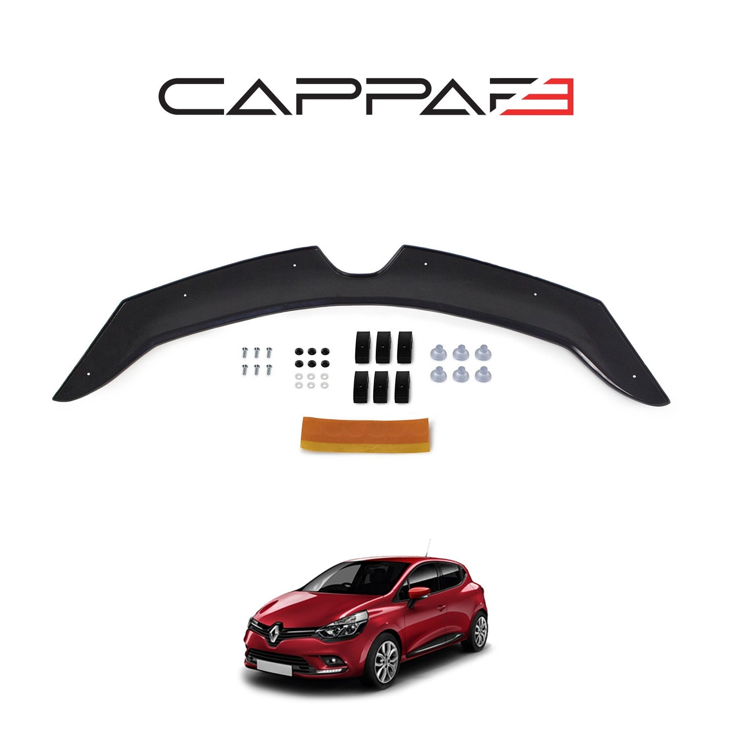 Renault Clio 4 2012-2020 Yıl Aralığı Uyumlu Kaput Rüzgarlığı 3mm