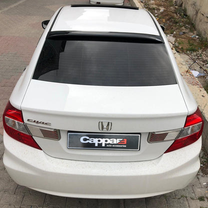 Honda Civic 2012-2015 Yıl Aralığı Uyumlu Arka Cam Üstü Spoyler İnce Model