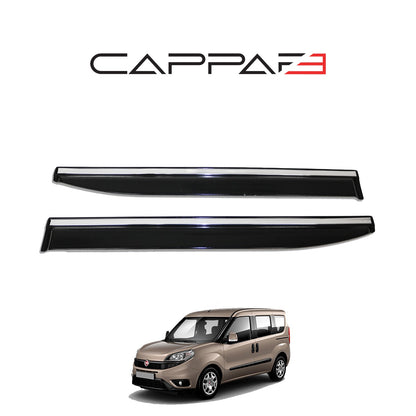 Fiat Doblo 2015-2022 Yıl Aralığı Uyumlu Cam Rüzgarlığı Kromlu 4 Parça