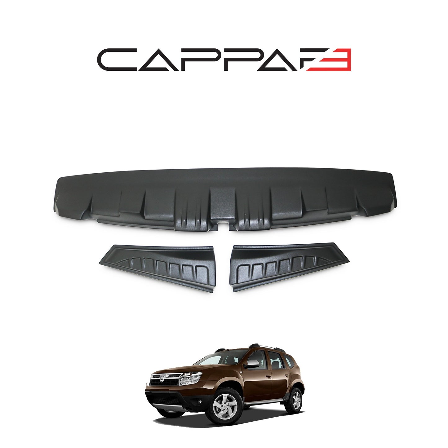 Dacia Duster 2010-2017 Yıl Aralığı Uyumlu Arka Cam Spoyler 3 Parça