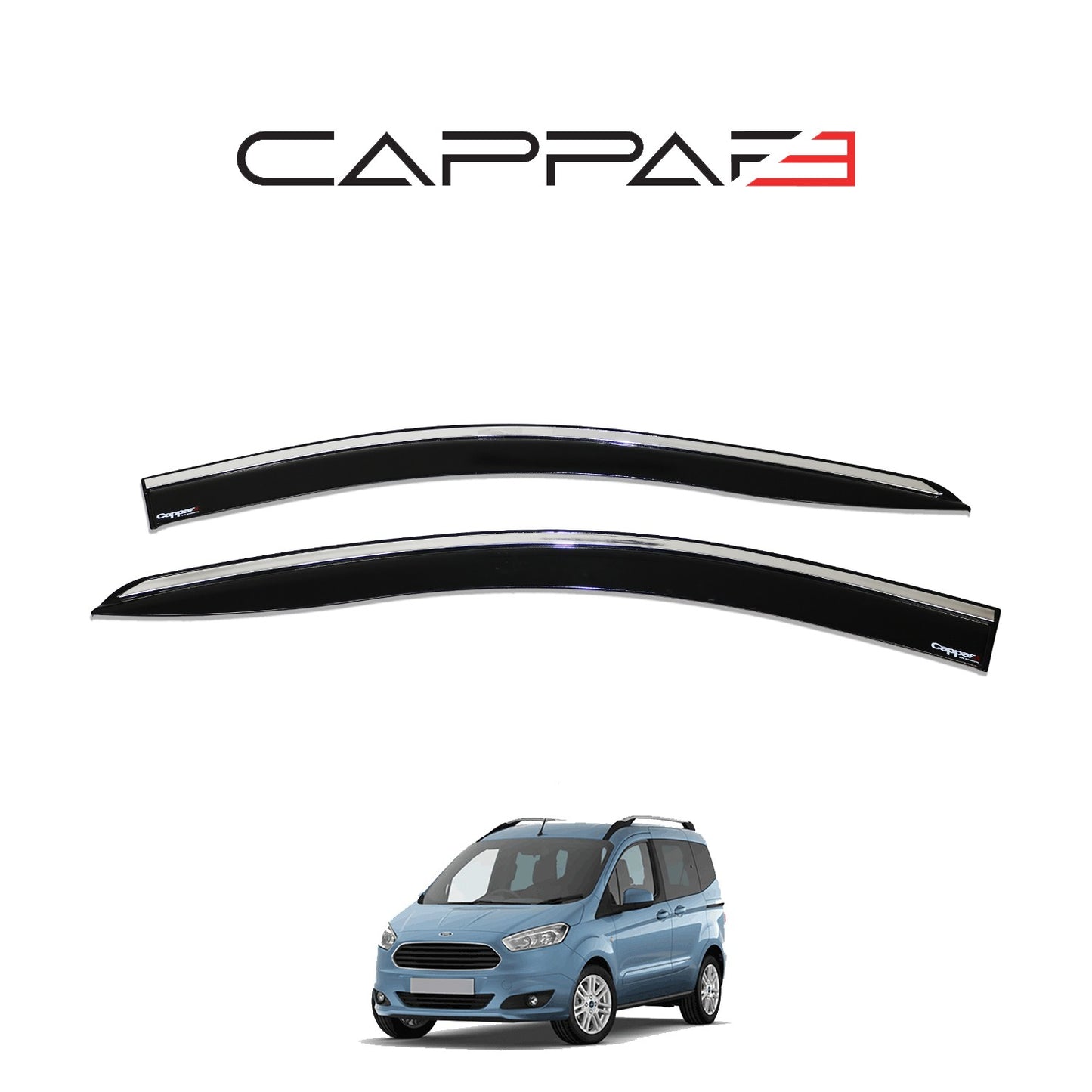 Ford Courier 2014-2018 Yıl Aralığı Uyumlu Cam Rüzgarlığı 4 Parça