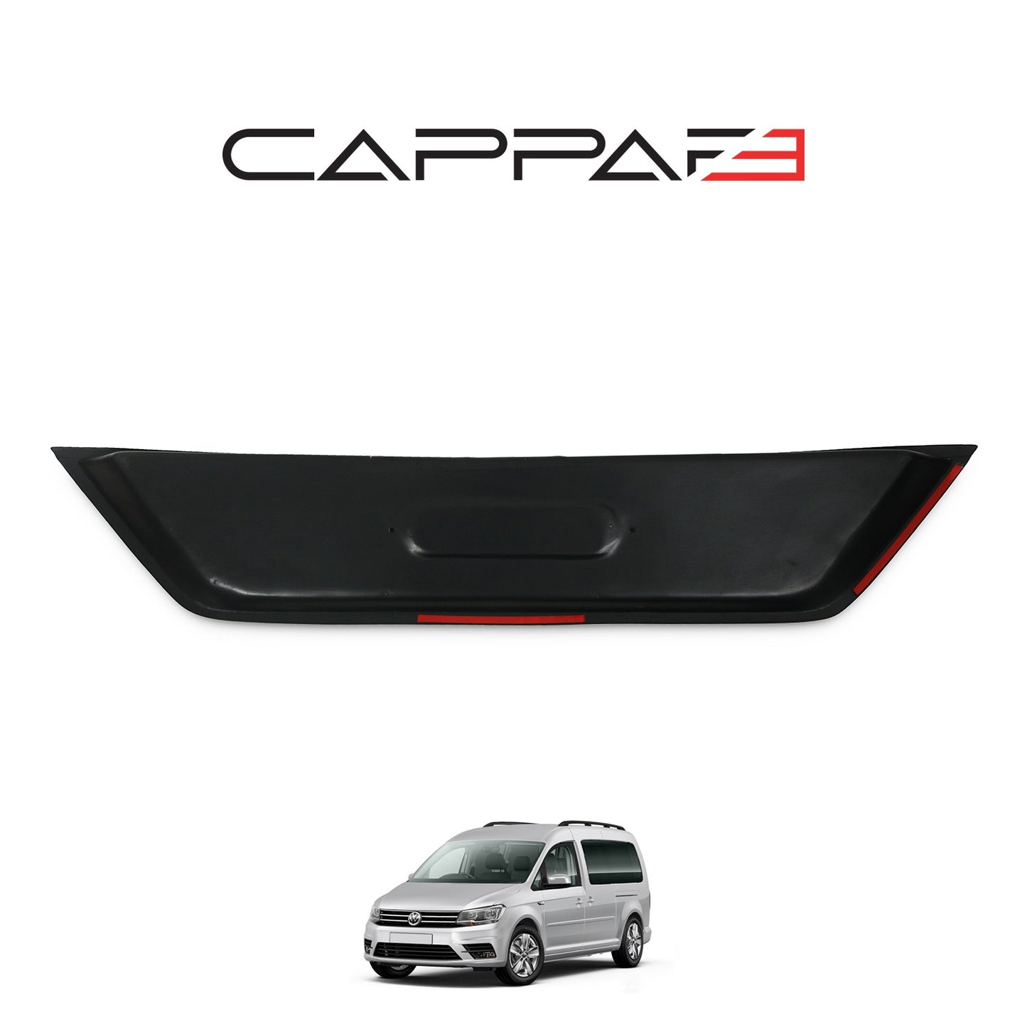 Volkswagen Caddy 2015-2020 Yıl Aralığı Uyumlu Arka Plaka Yeri Kaplama