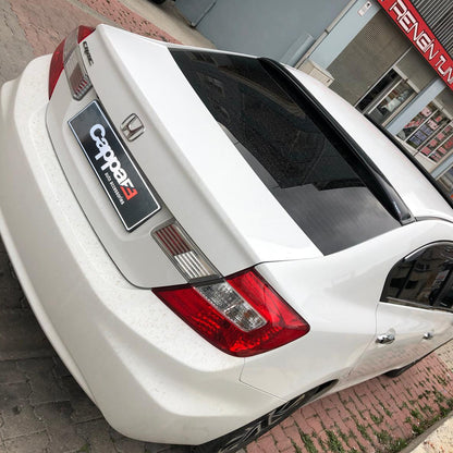 Honda Civic 2012-2015 Yıl Aralığı Uyumlu Arka Cam Üstü Spoyler İnce Model