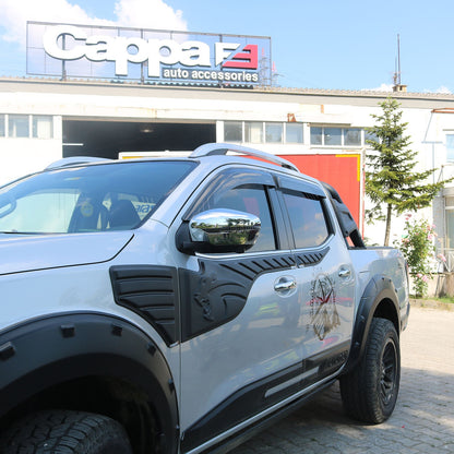 Nissan Navara 2016-2021 Yıl Aralığı Uyumlu Yarasa Kapı Kaplama Set 6 Prç.