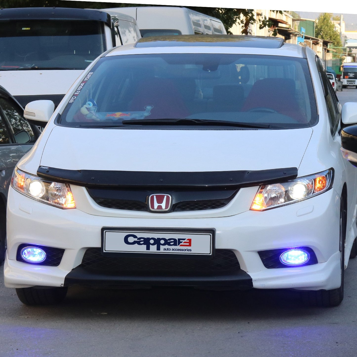 Honda Civic 2012-2015 Yıl Aralığı Uyumlu Kaput Rüzgarlık 3mm