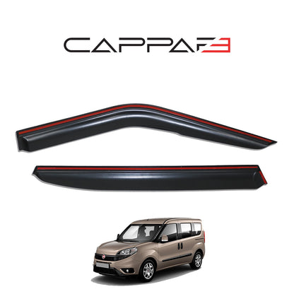 Fiat Doblo 2015-2022 Yıl Aralığı Uyumlu Cam Rüzgarlığı Kromlu 4 Parça