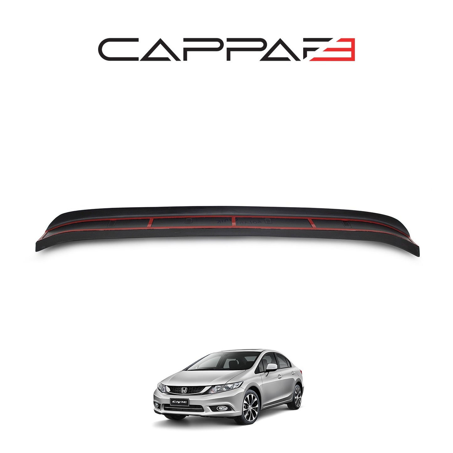 Honda Civic 2012-2015 Yıl Aralığı Uyumlu Arka Tampon Eşiği Parlak