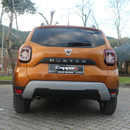Dacia Duster 2018-2024 Yıl Aralığı Uyumlu Arka Tampon U Difüzör